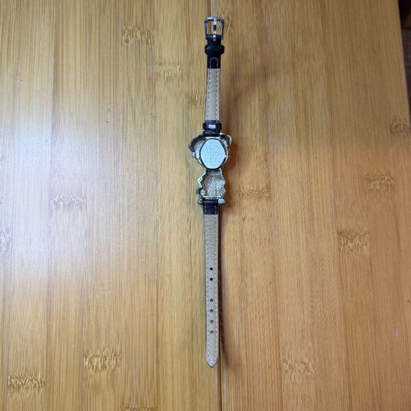 Rare Vintage Waltham Swarovski Crystal Dog Watch Bracelet